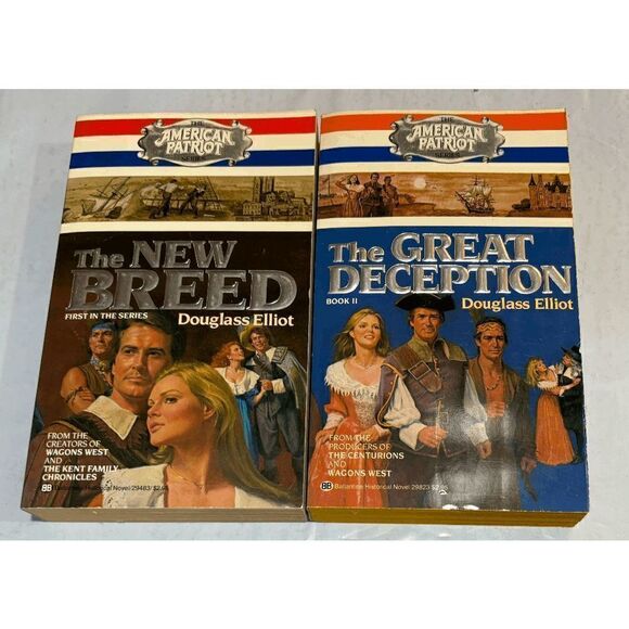 Lot Of 2 DOUGLASS ELLIOT An American Patriot Books 1 & 2 New Breed, Deception - Picture 1 of 3